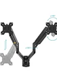 Tooq Soporte Pared LP1434TNR-B 2 brazo 13-34 Negro - Miniatura 2