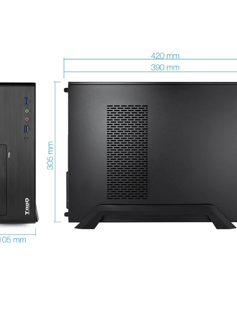 Tooq Caja Micro ATX/ITX TQC-3006DU3C 500W USB3.0 2