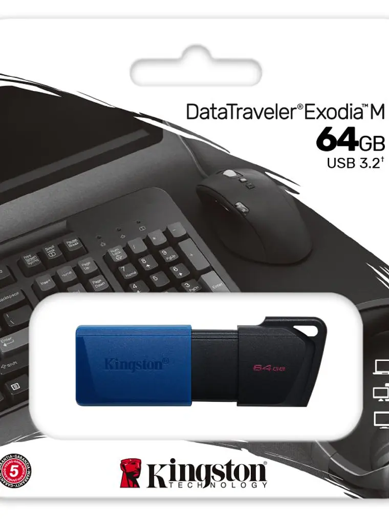 Kingston DataTraveler DTXM 64GB USB 3.2 Gen1 Azul 3