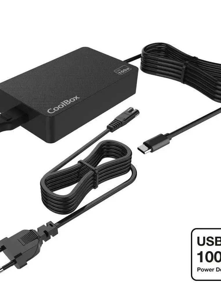 CoolBox Cargador Portátil GAN USB-C 100W 1