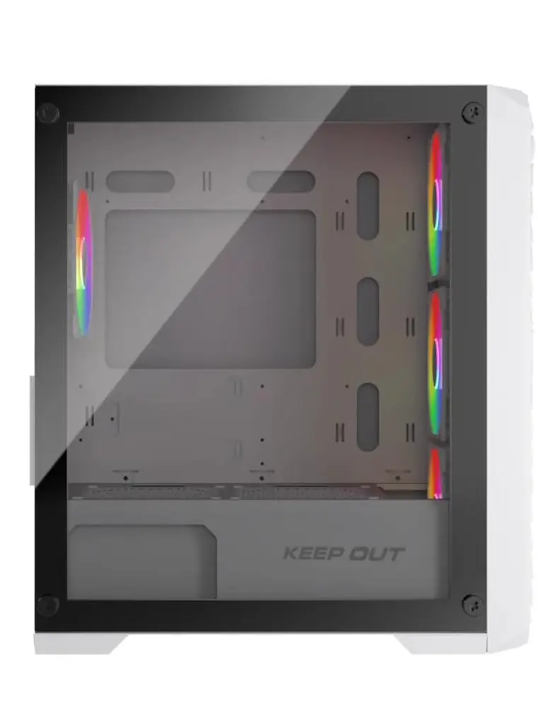 Keep Out Caja M-Atx XC-220W 4FANS Usb3.0 White 3