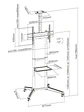 EWENT EW1539 Soporte suelo con ruedas tv 37