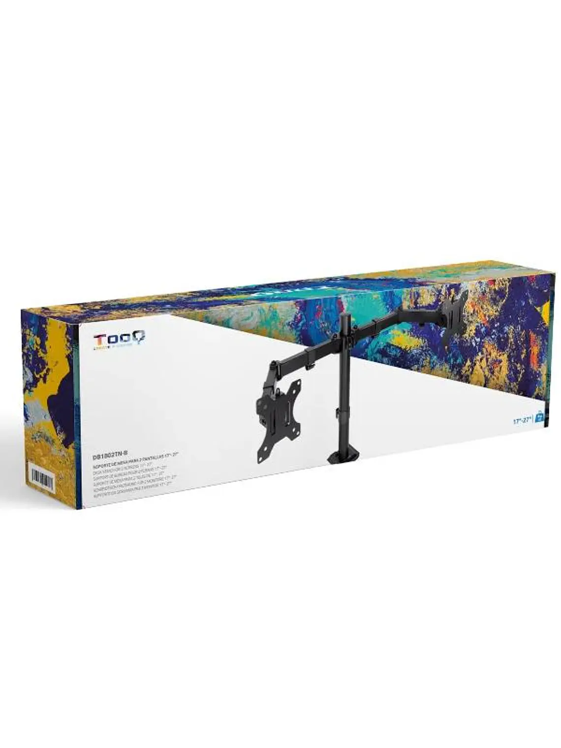 Tooq Soporte mesa DB1802TN-B 2 brazos 17-27