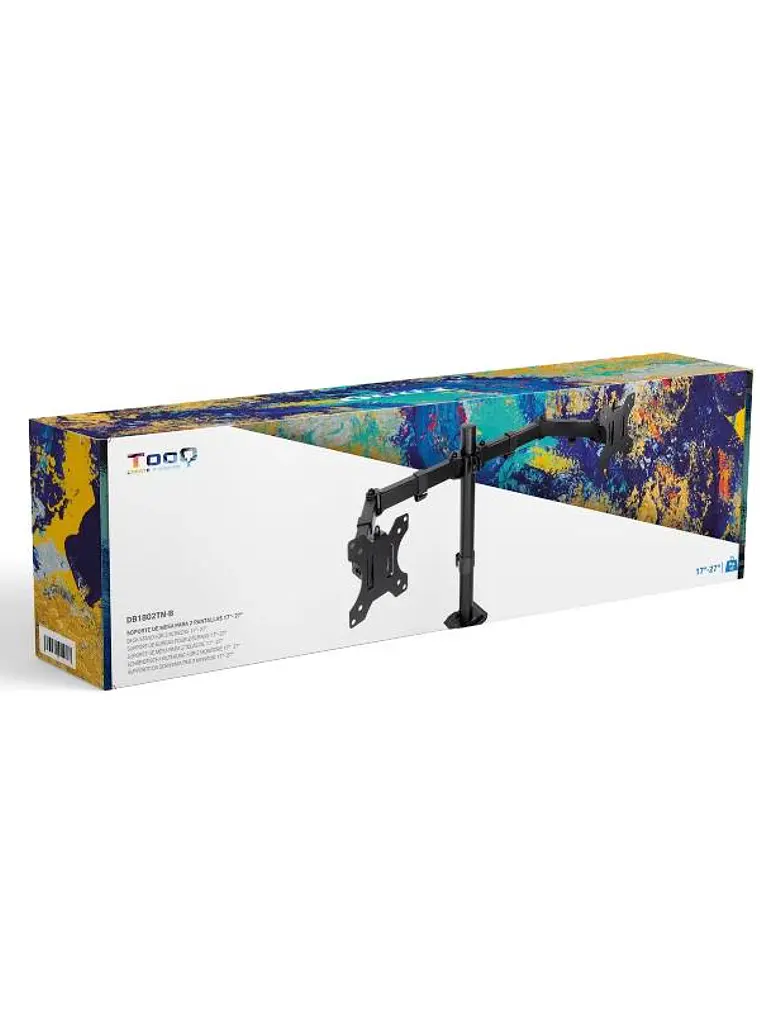 Tooq Soporte mesa DB1802TN-B 2 brazos 17-27