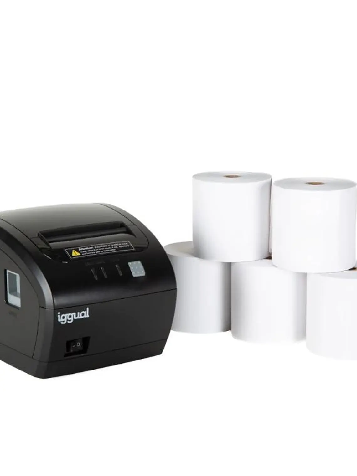 Kit impresora térmica tickets TP7001 + 5 rollos 80 1