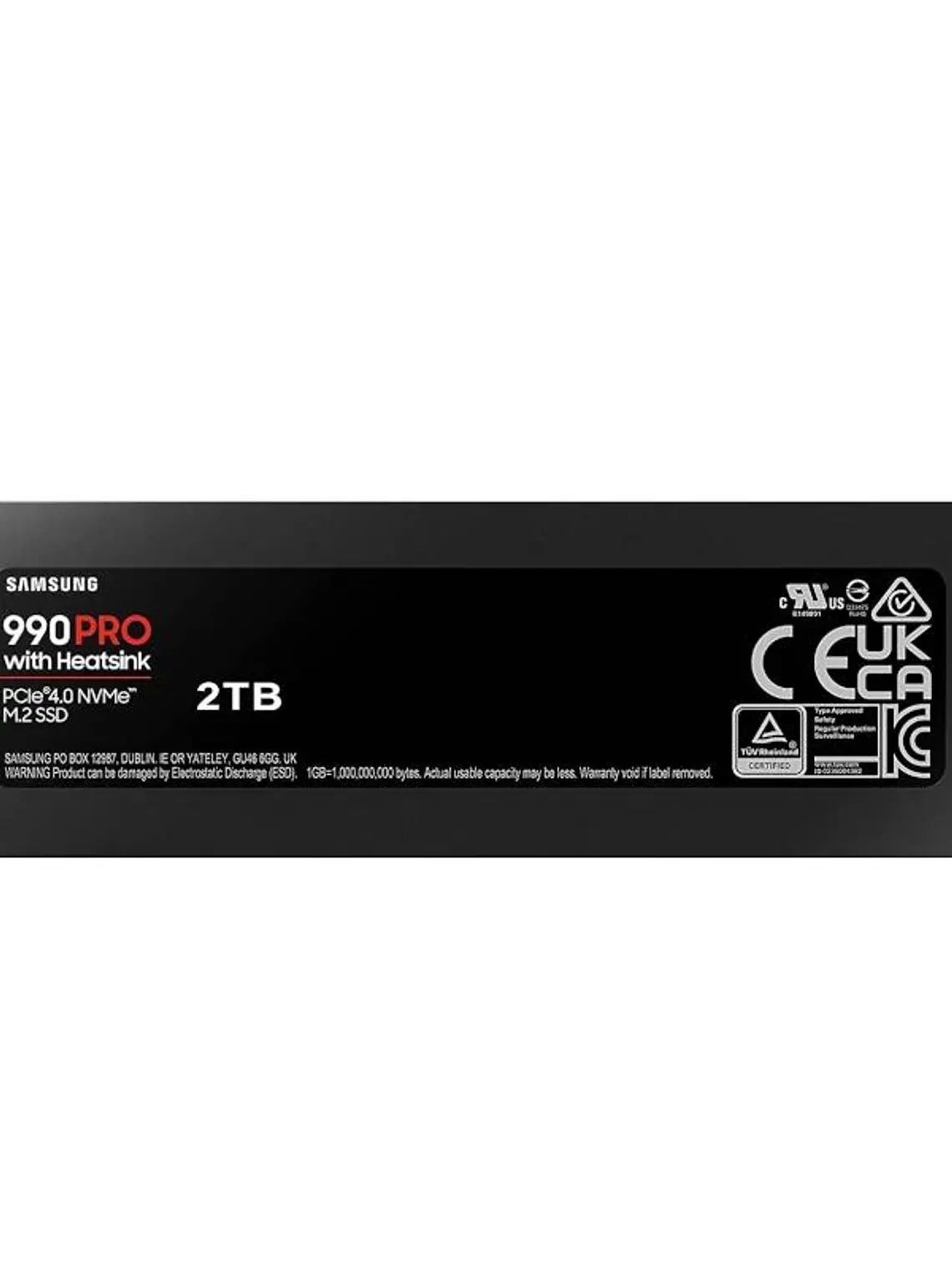 Samsung 990 PRO HeatSink SSD 2TB PCIe 4.0 NVMe M.2 2