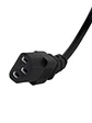 iggual Cable de alimentación IEC C13 2 metros - Miniatura 3