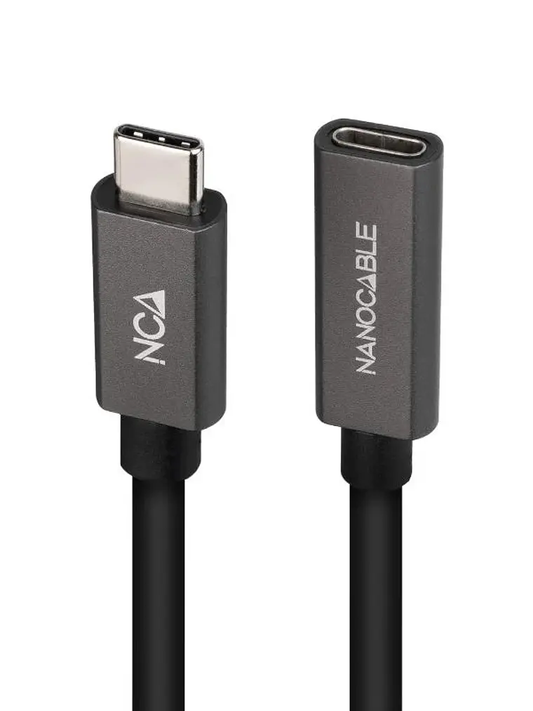 Nanocable Cable USB 3.2 Gen2 USB-C M/H 1,5 M Negro 4