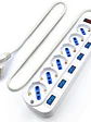 EWENT EW3932-3m Regleta 6 Tomas / 6 interruptor 3m - Miniatura 1