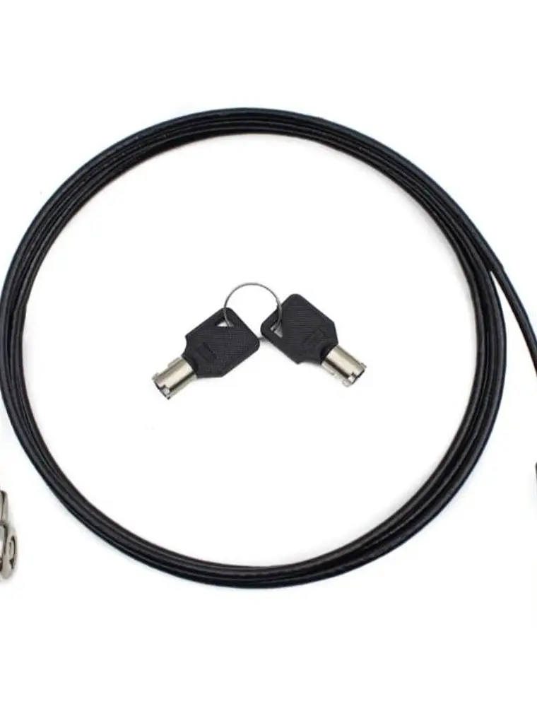 Nilox Cable de Seguridad Doble Llave 1.8 M, Negro 1