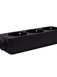 Ewent Ew3959 Regleta 3 tomas Negro - Miniatura 3