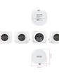 Nanocable Base de enchufes con 4 USB Blanco - Miniatura 3