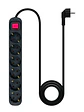 Nanocable Regleta 6 tomas con interruptor Negro - Miniatura 1