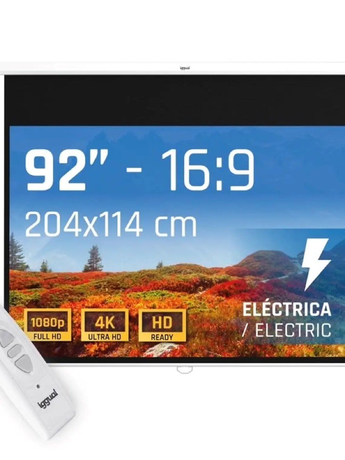 iggual Pantalla eléctrica 16:9 92
