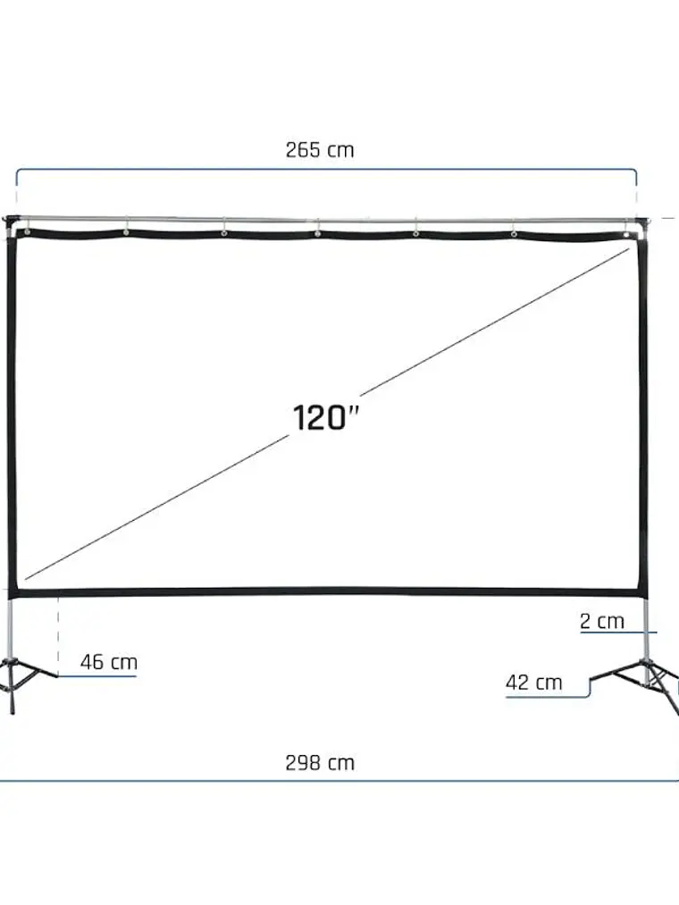iggual Pantalla exterior portable 120