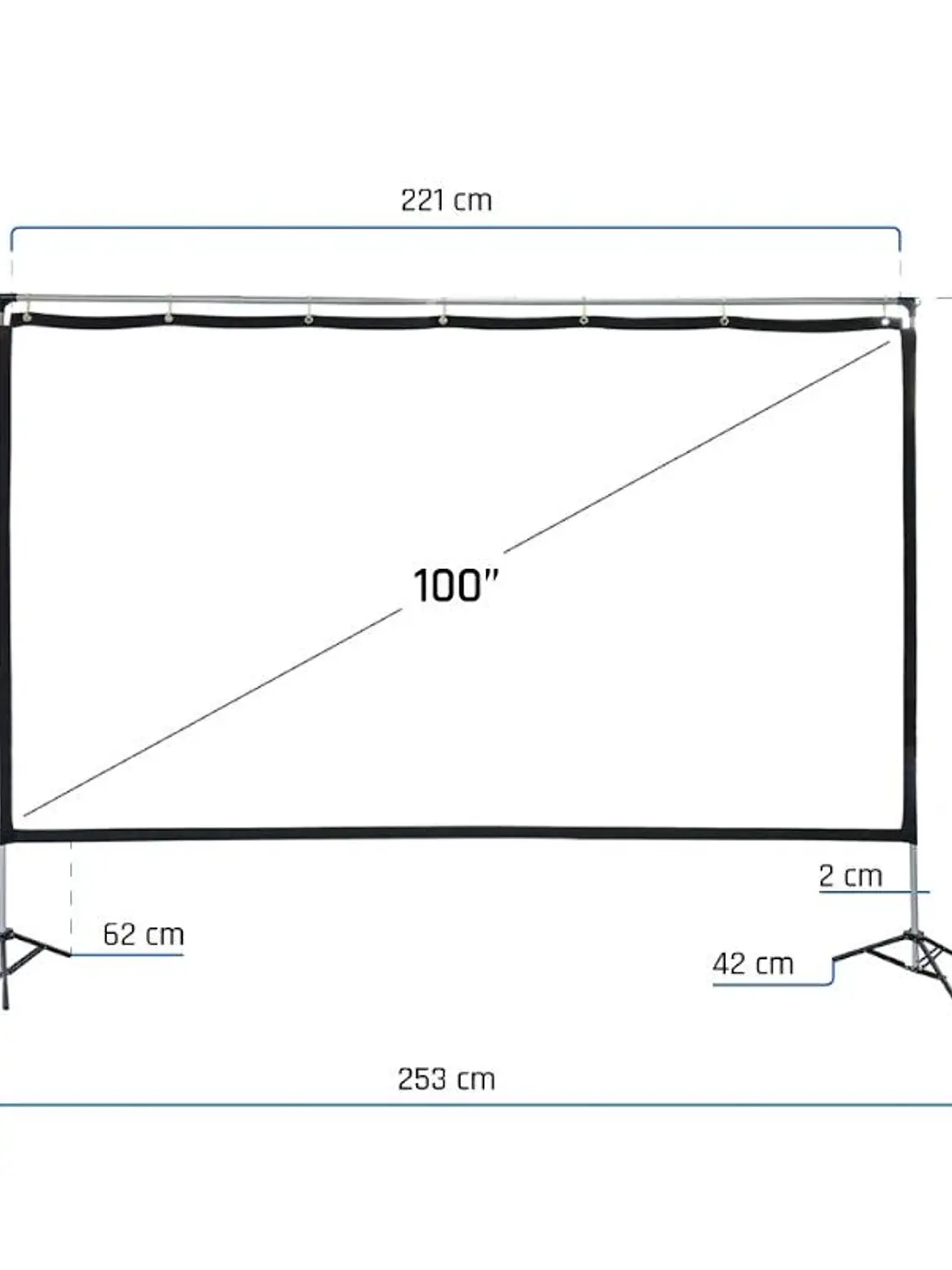 iggual Pantalla exterior portable 100