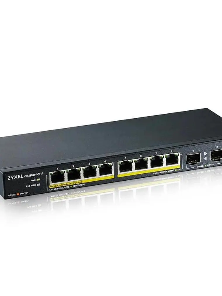 Zyxel GS1100-10HP v2 Switch 8xGbE 120 Watt PoE 3