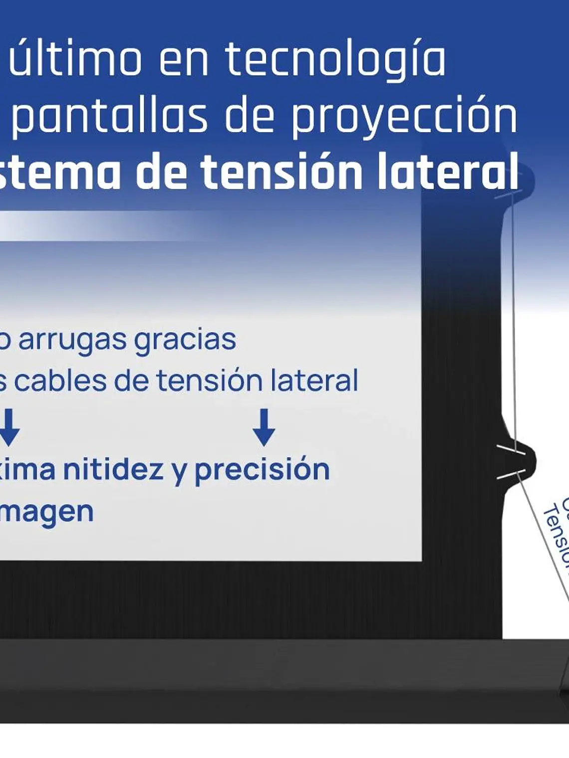 iggual Pantalla eléc tensionada 16:9 92