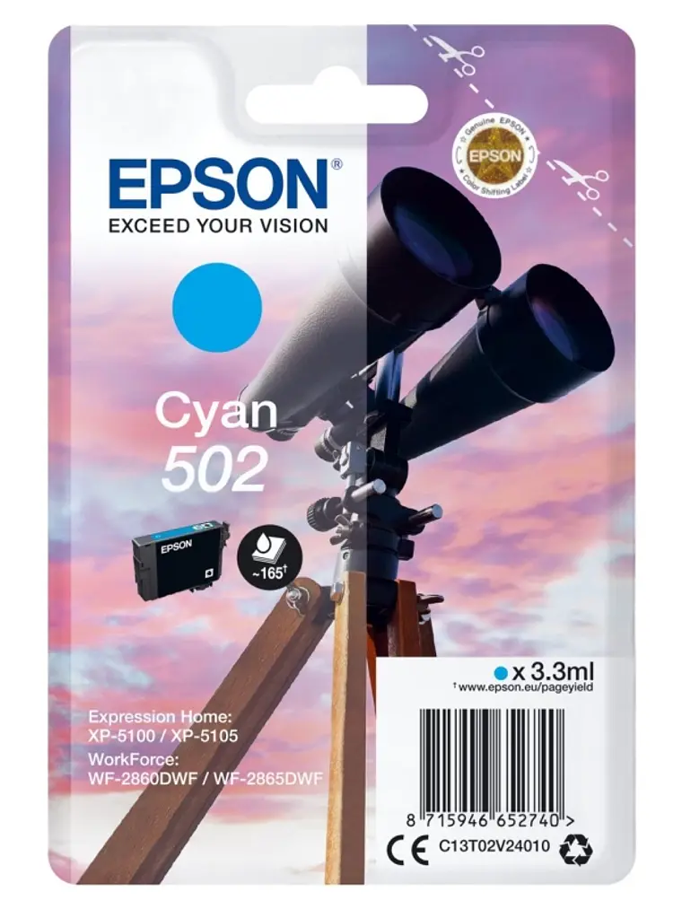 Epson Cartucho 502 Cyan 1
