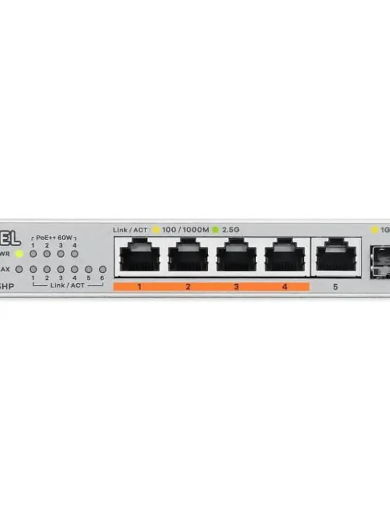 Zyxel XMG-105 Switch 5x2,5G 1xSFP+ PoE++ Desktop 2