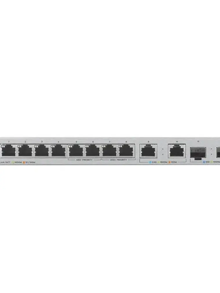 Zyxel XGS1010-12 v2 Switch 8xGb 2x2.5G 2xSFP+ 2