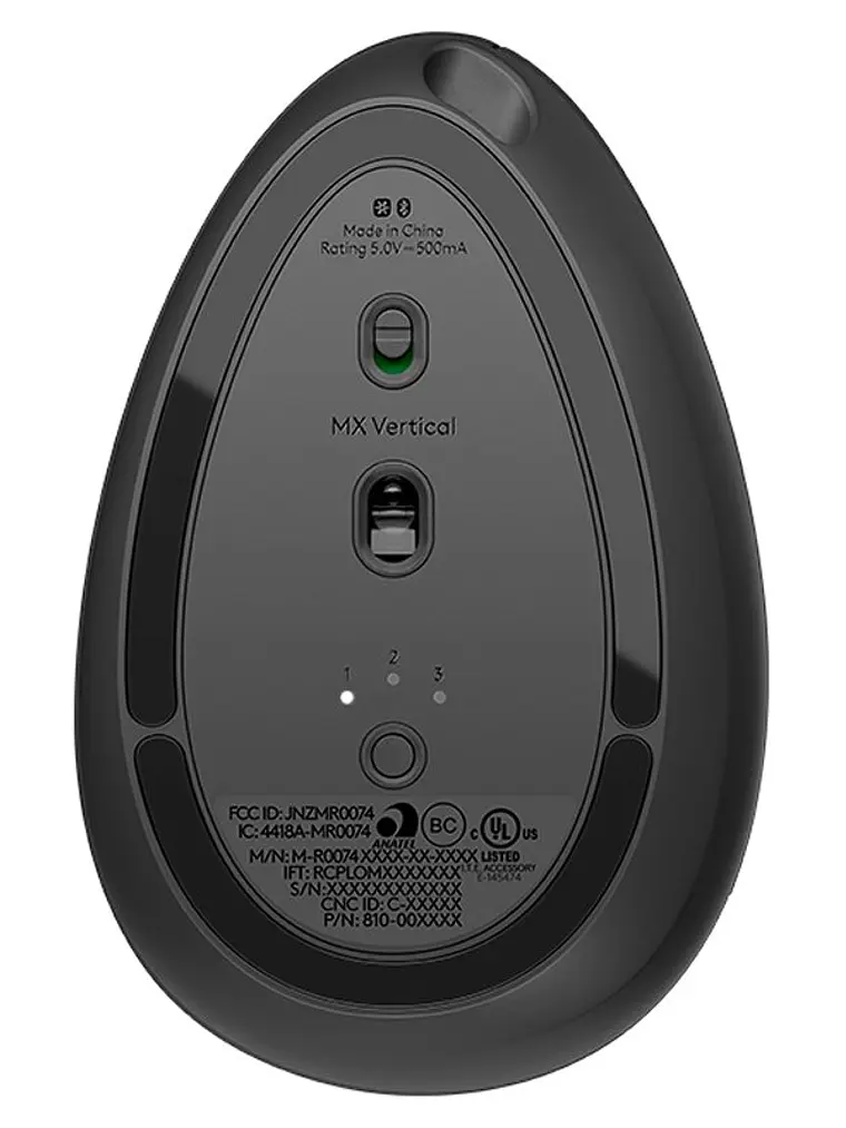 Logitech MX Vertical Ratón ergonómico Negro 2