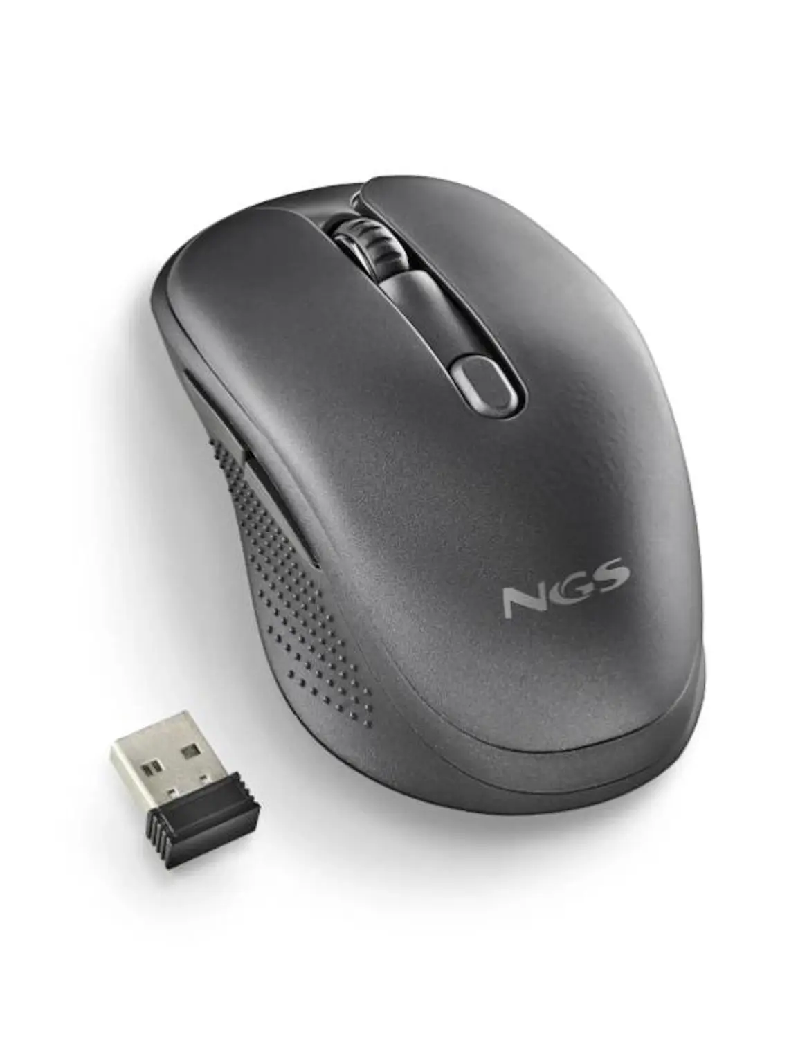 NGS Raton Inalambrico Recargable Silencioso Negro 3