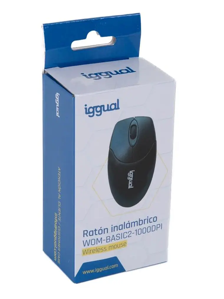 iggual Ratón inalámbrico WOM-BASIC2-1000DPI negro 2