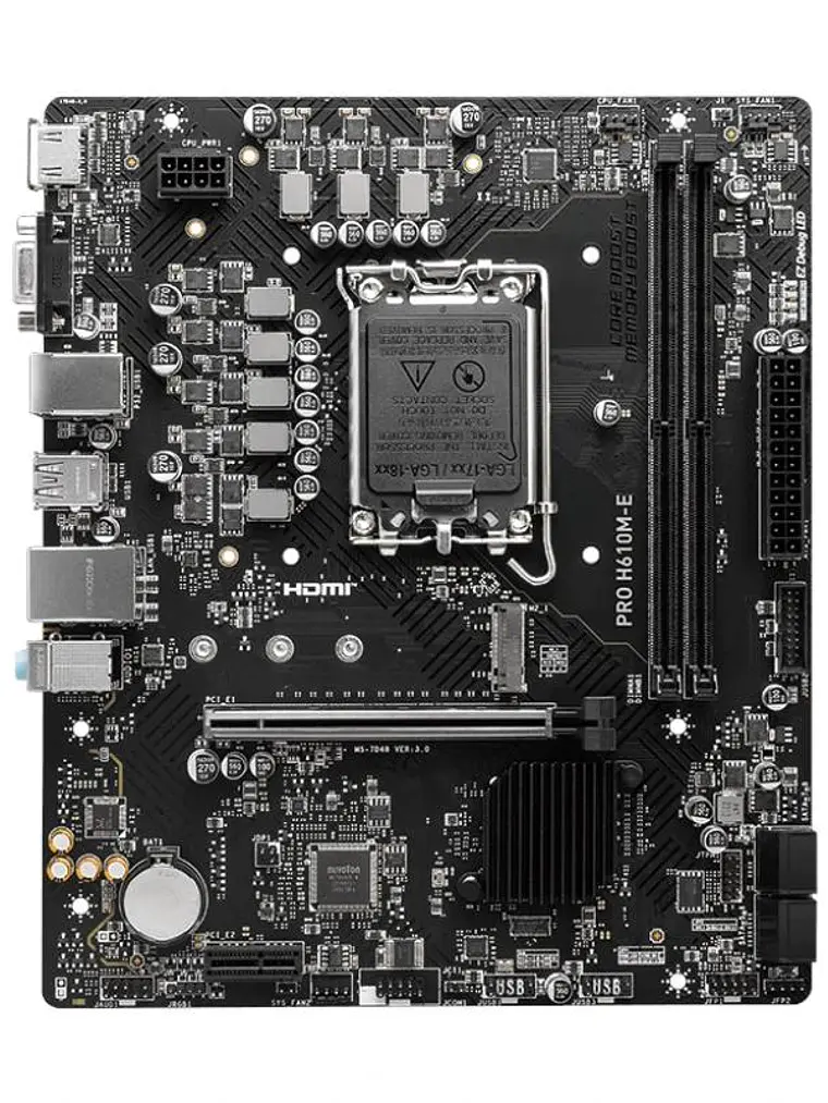 MSI Placa Base PRO H610M-E DDR5 mATX 1700 4