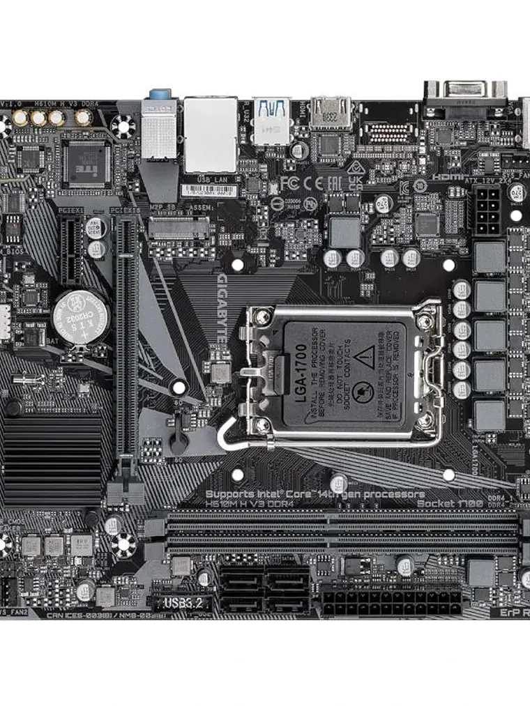 Gigabyte Placa Base H610M H V3 DDR4  mATX 1700 3