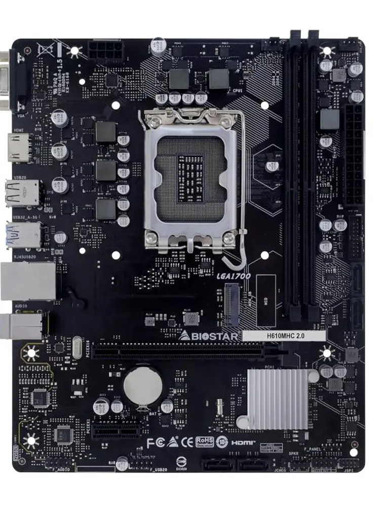 Biostar Placa Base H610MHC 2.0 DDR4 mATX LGA1700 2