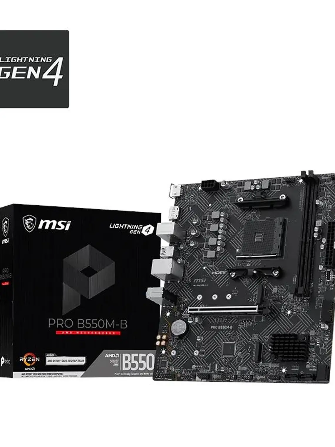 MSI Placa Base PRO B550M-B mATX AM4 1