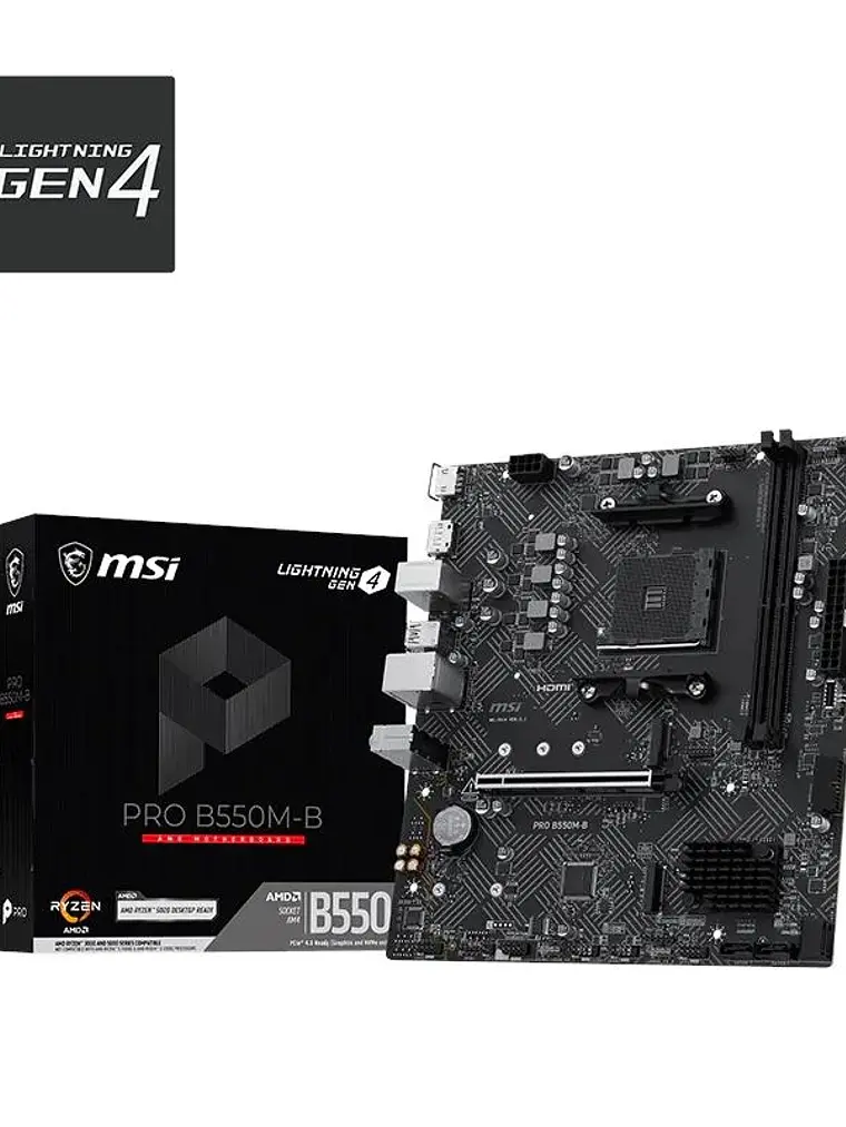 MSI Placa Base PRO B550M-B mATX AM4 1