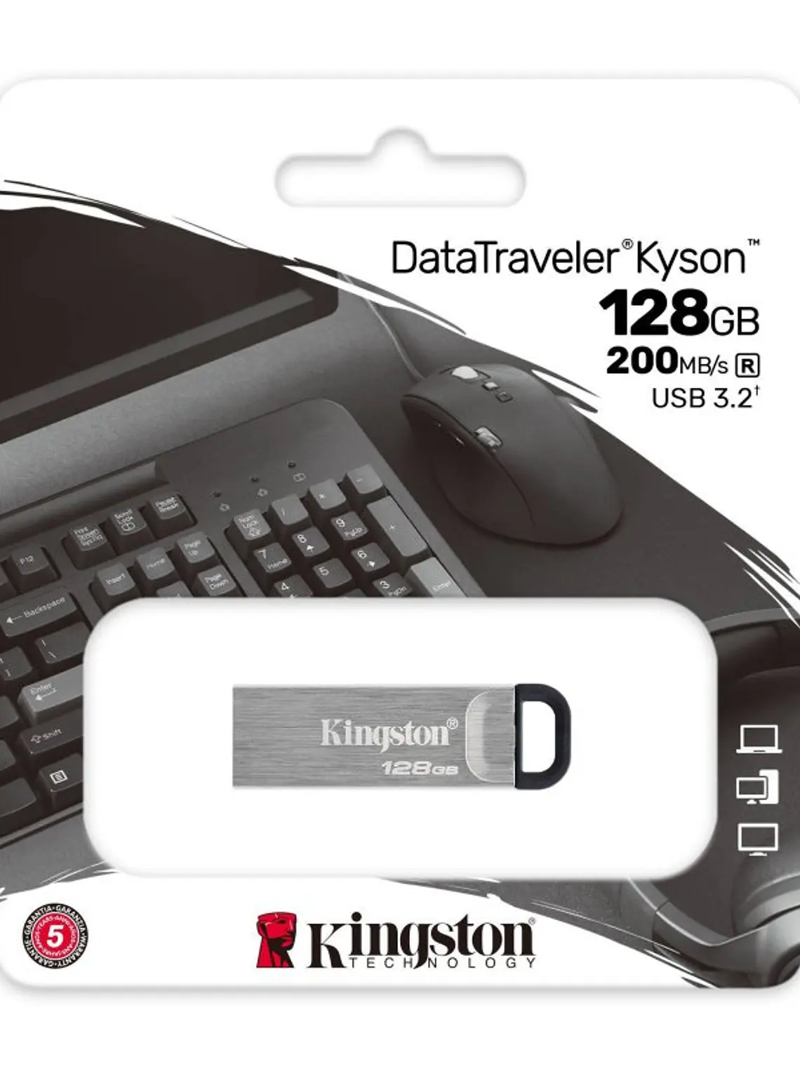 Kingston DataTraveler DTKN 128GB USB 3.2 Gen1 Plat 2