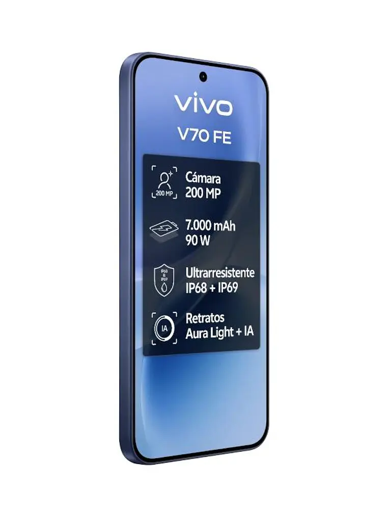 VIVO V70 FE 8Gb 512Gb Bundle Ch90w+ Buds3 Blue 3