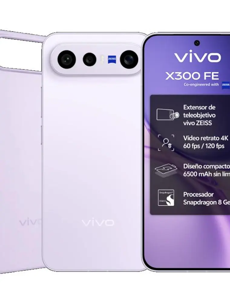 VIVO X300 FE 5G purple + Ch90w + Kit fotografico 2