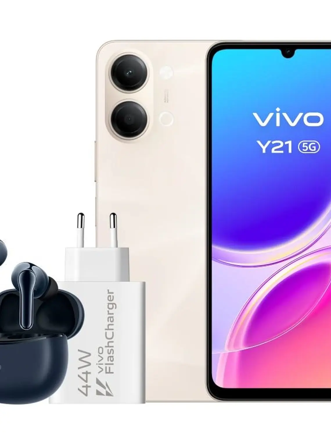 VIVO Y21 5G 4Gb(+4) 256Gb Gold Cargador + Auric. 1