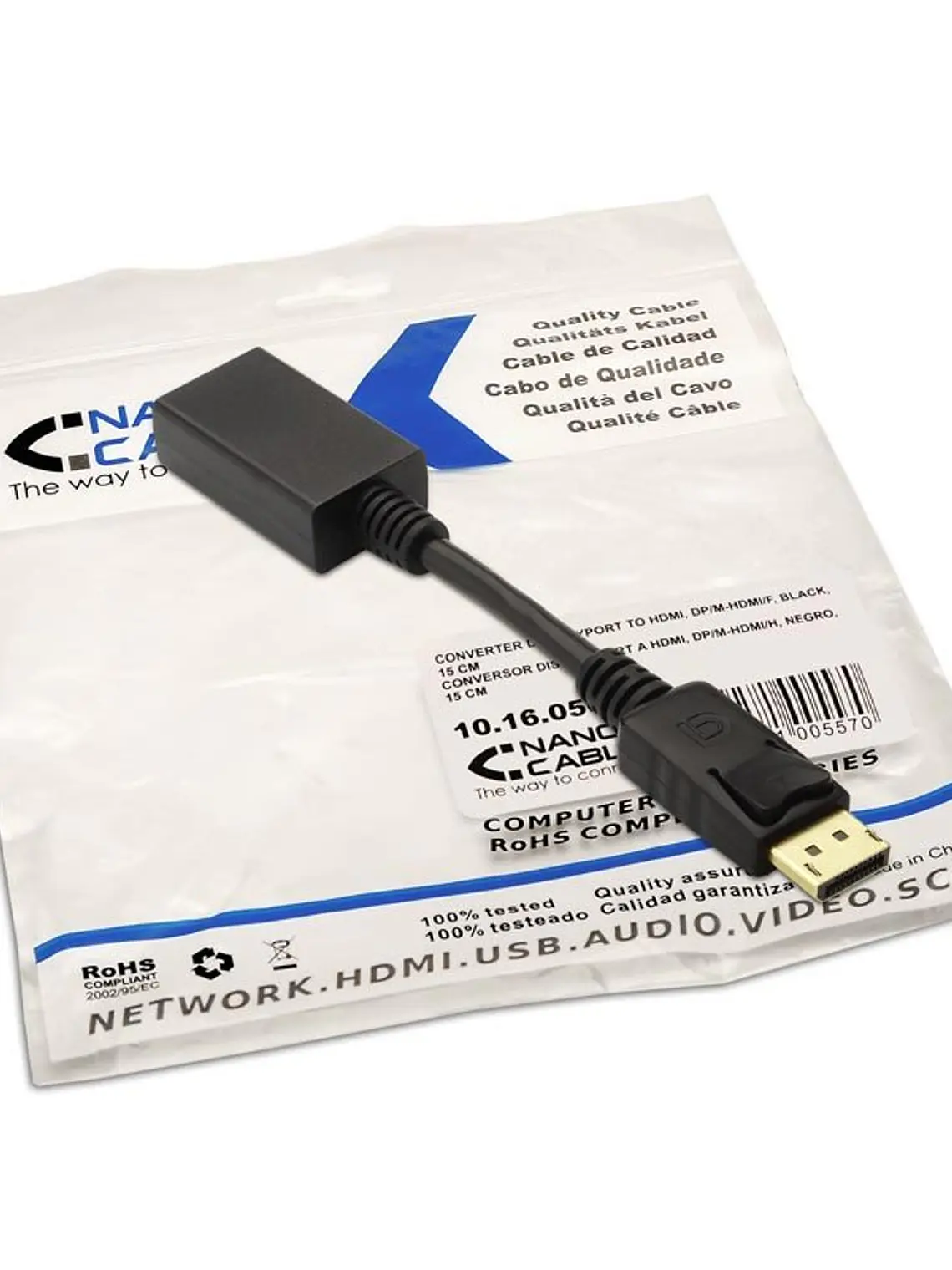 Nanocable Adaptador Displayport (M) a Hdmi (H) 2