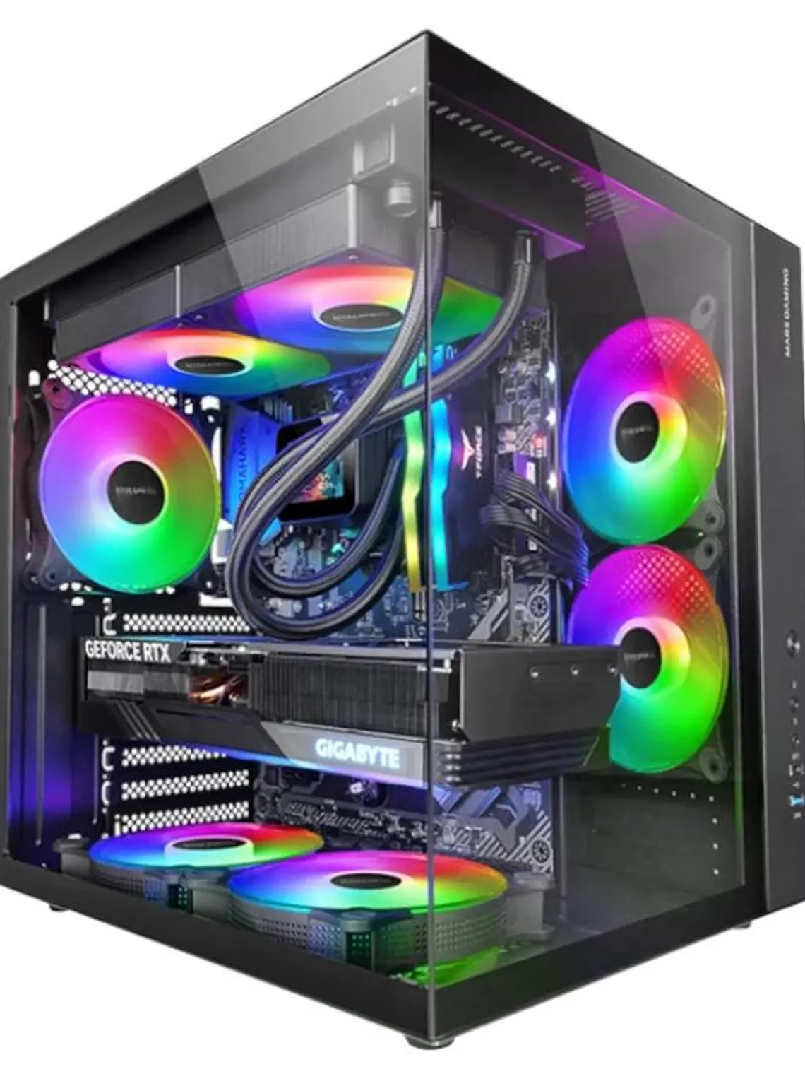 MARS GAMING MCV-ONE Atx Doble Cámara Negro 1