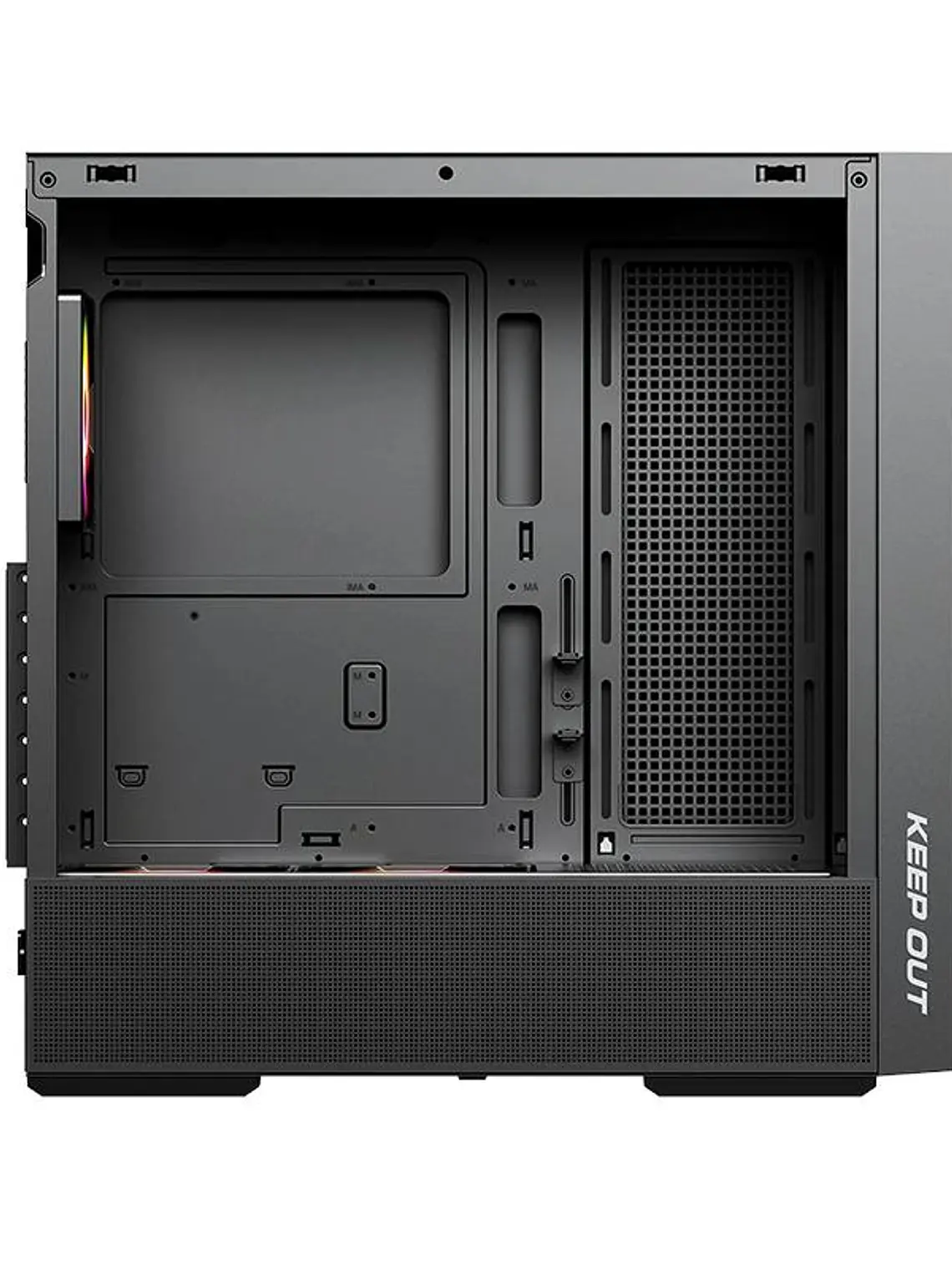 Keep Out Caja M-Atx KO XC-805 MESH ARGB USB3 Black 3
