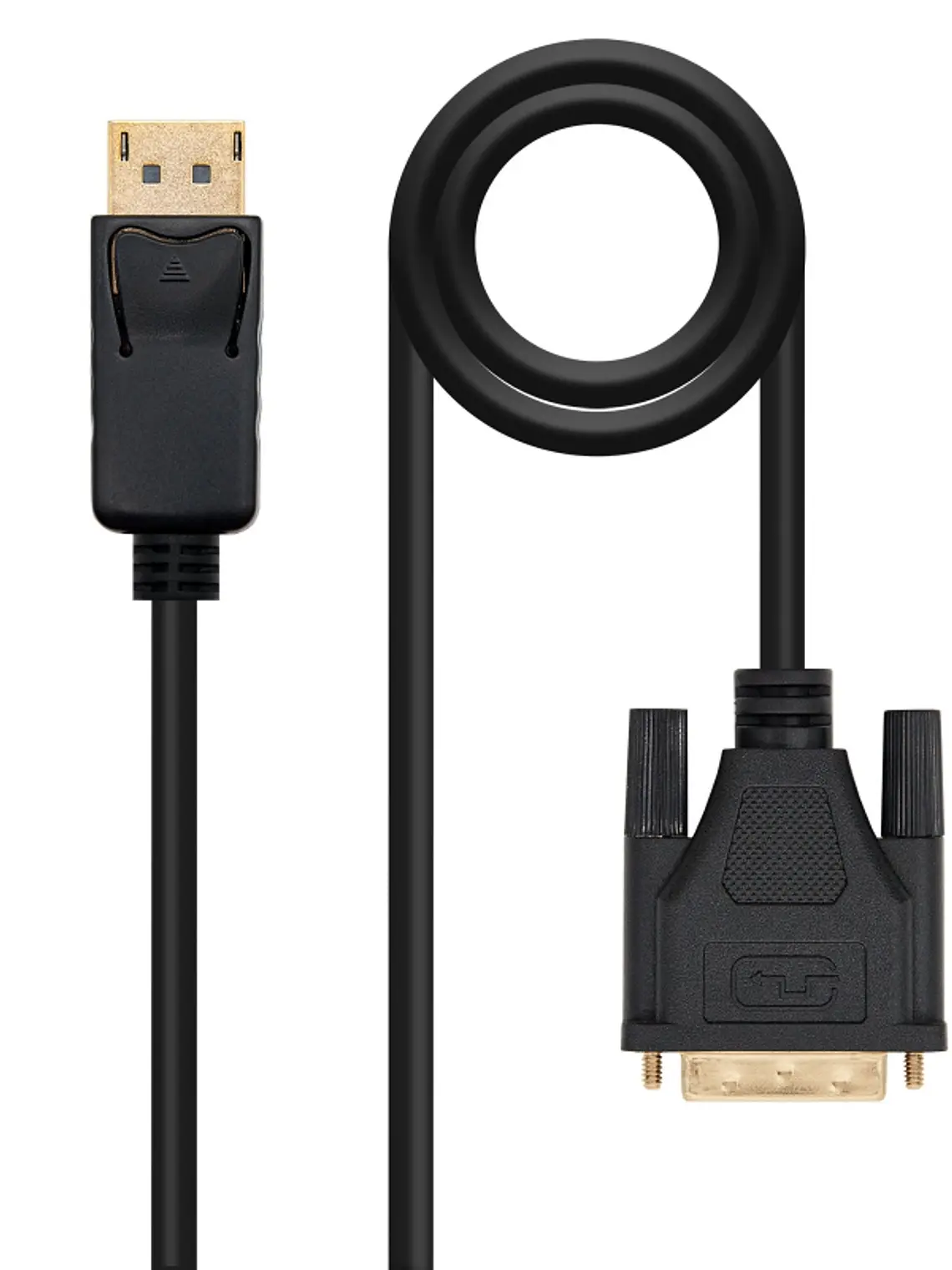 Nanocable Cable Conversor DP a DVI  2 M Negro 3