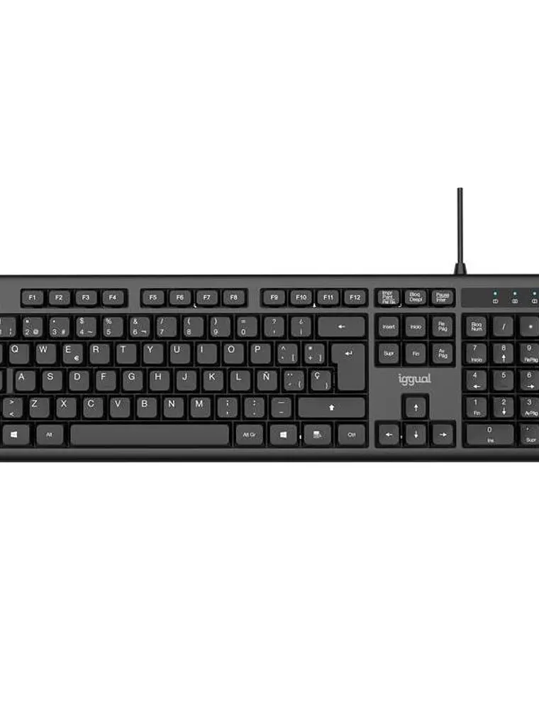iggual Teclado USB estándar CK-OFFICE-105T negro 3