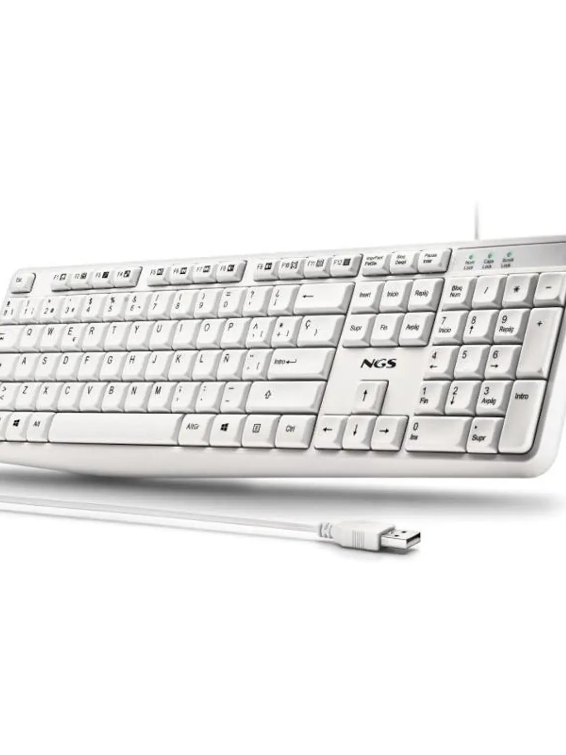 NGS Teclado USB-A 12 Teclas Multi Cable 1.5M 2