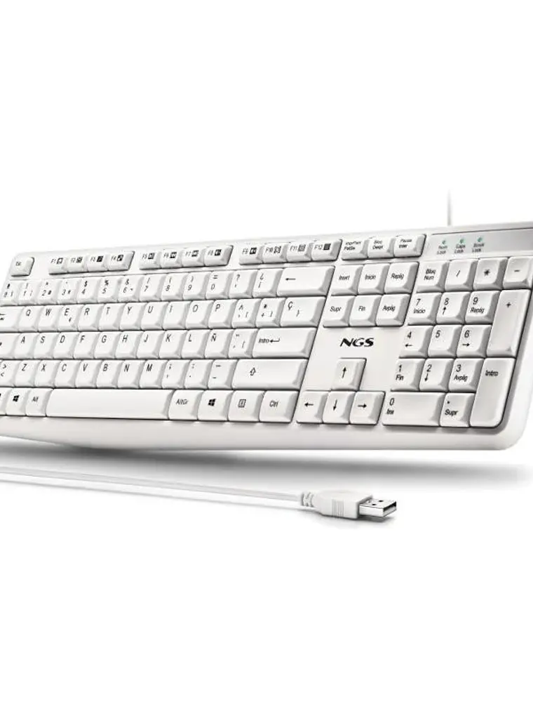 NGS Teclado USB-A 12 Teclas Multi Cable 1.5M 2