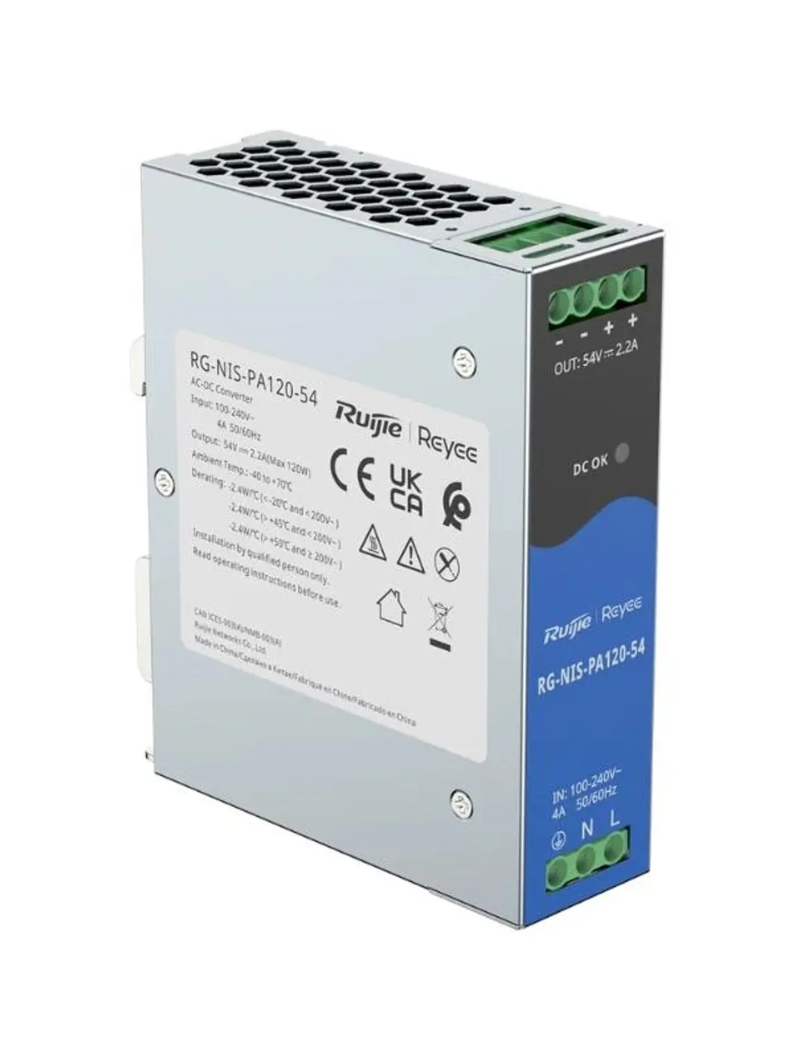 Reyee AC/DC 120W DIN-Rail Power Supply for industr 1