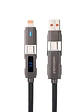 Nanocable Cable USB-C+USB-A/M-LIGHTNING+USB-C/M 1M - Miniatura 1