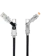 Nanocable Cable USB-C+USB-A/M LIGHTNING+USB-C/M 2M - Miniatura 2