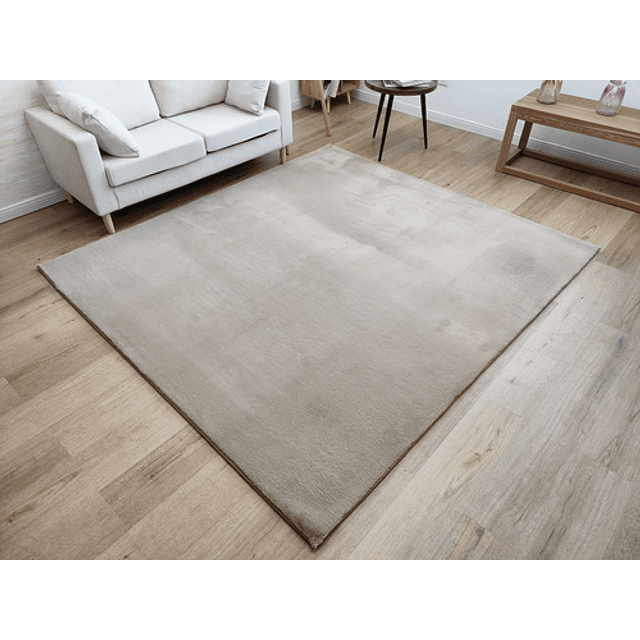 Alfombra Timmy Peluda 200x220 Extra Suave Living Color Taupe