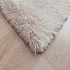 Alfombra Bajada De Cama Clems Shaggy 60x150 Beige