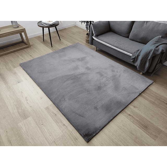 Alfombra Timmy Peluda Extra Suave Living Color Gris 150x200